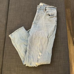 Abercrombie Ultra High Rise Ankle Straight Jeans